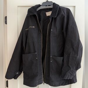 Free People Black Canvas Jacket